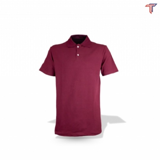 Regular Fit Bordo Polo Yaka T Shirt